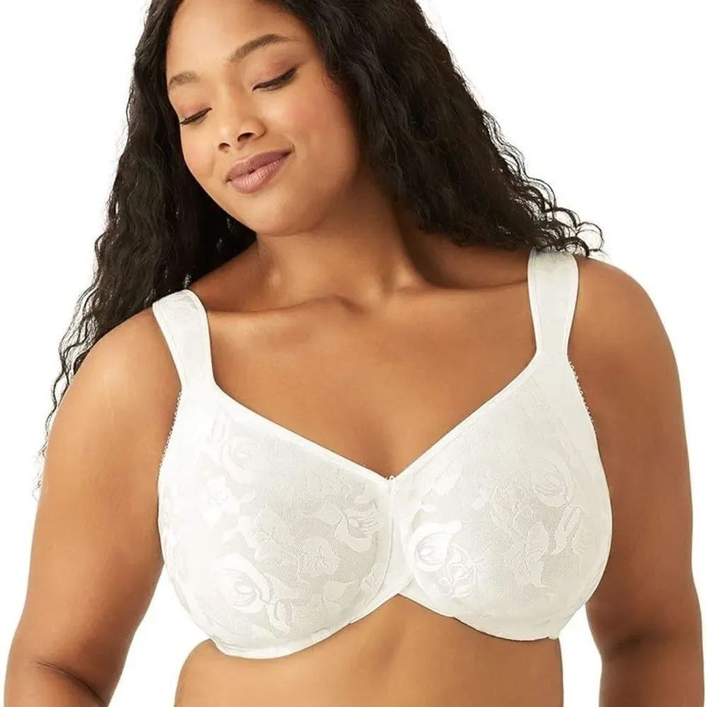 Wacoal Women's Awareness Unlined Full Figure Underwire Bra, Ivory, 36G